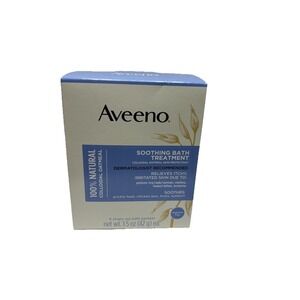 Aveeno Soothing Bath Treatment Itchy Irritated Skin Relief Packets  -  8 Count